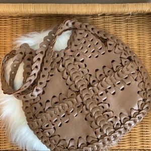 Soft leather shoulder bag